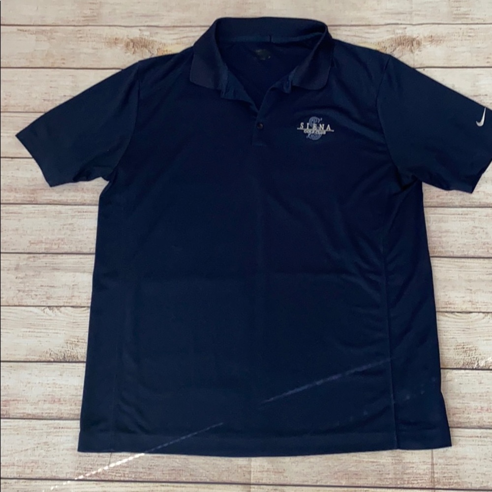 Nike Golf Navy Polo Size Large
